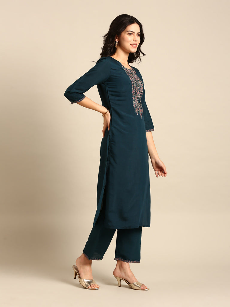 PAISLEY POSHAK- NAVY BLUE Ethnics Sets stylefables   