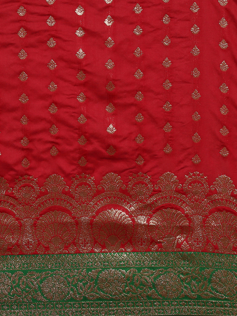 KARNAVATI: Red Banarasi Silk Saree Silk Saree stylefables   