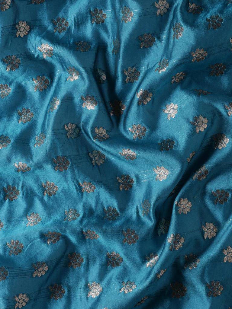 MOHMAY: Blue Banarasi Silk Saree Silk Saree stylefables   