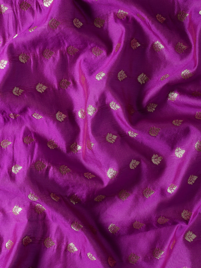 RUDRAMA: Violet Banarasi Silk Saree Silk Saree stylefables   