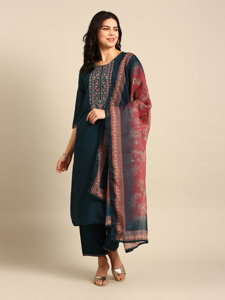 PAISLEY POSHAK- NAVY BLUE Ethnics Sets stylefables   