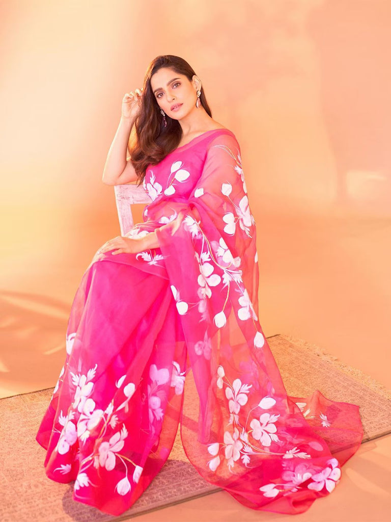 PAEONY LOVE Cotton Saree stylefables   