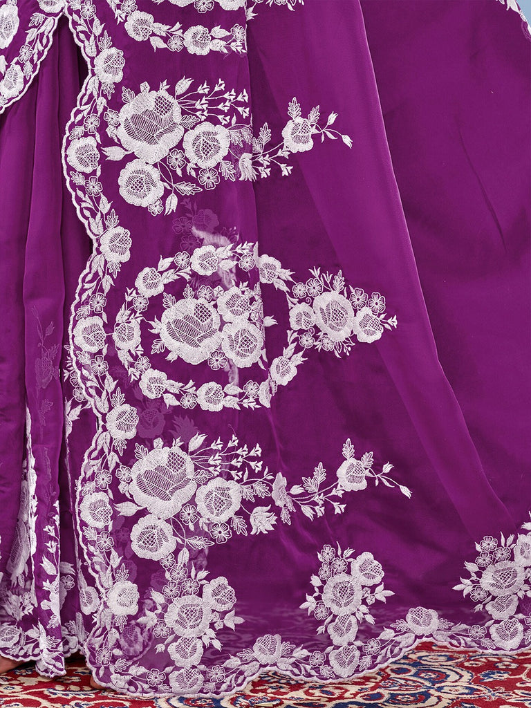 ELAN - MAGENTA Cotton Saree stylefables   