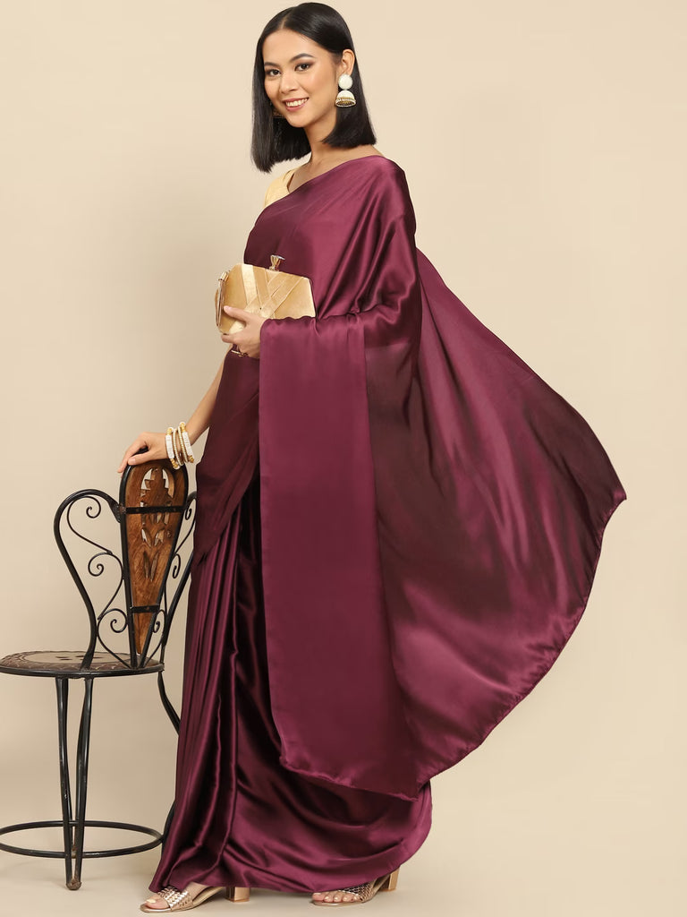 EMPRESS Satin Saree stylefables   