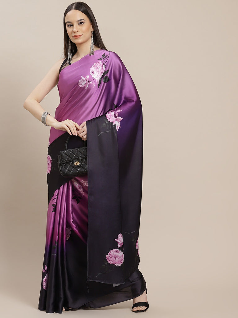 OMBRE LOVE-PURPLE Cotton Saree stylefables   