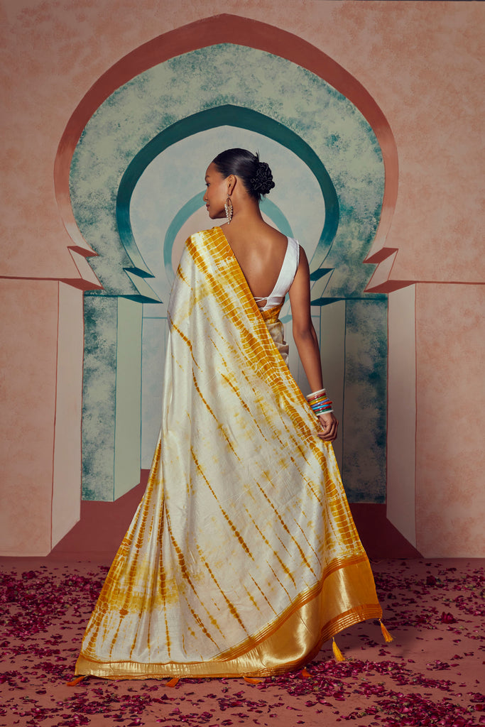 REGAL ROSE- YELLOW COTTON SAREE Cotton Saree stylefables   