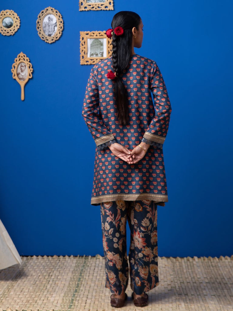 Sofia - Navy Kurta Set Kurta Set stylefables