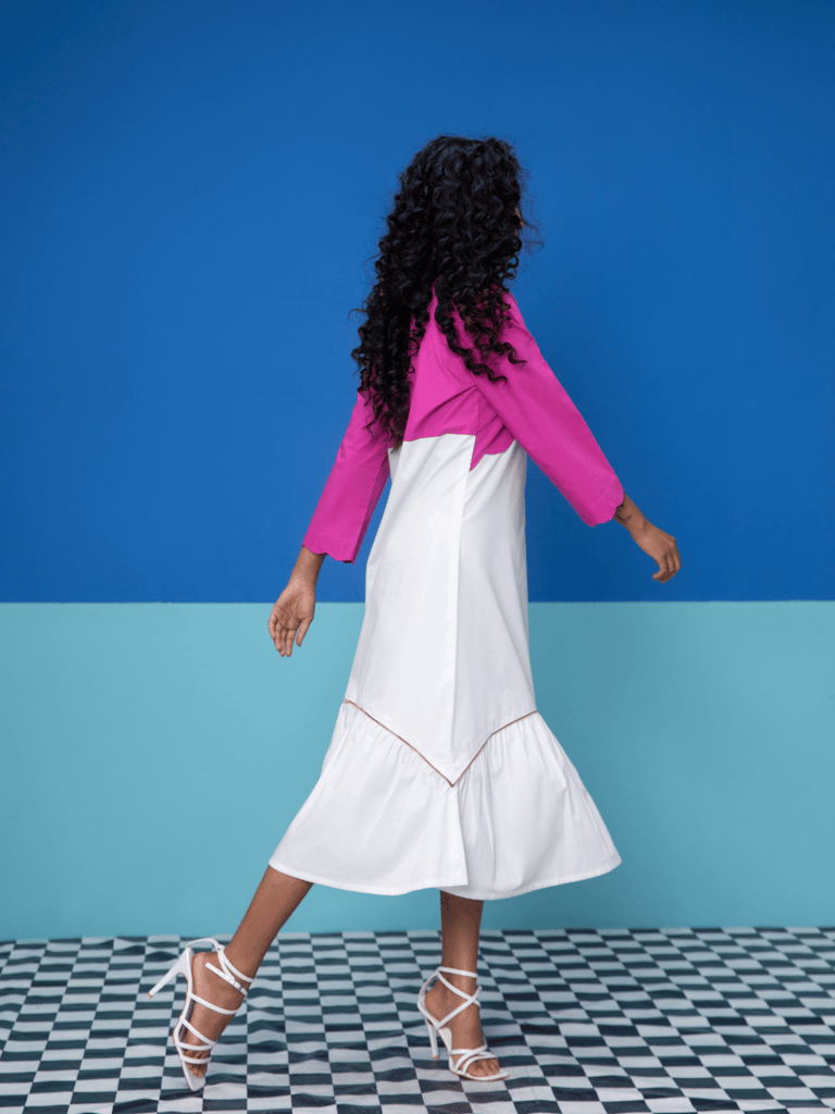 Fawn- Pink Dress Pop Edit stylefables