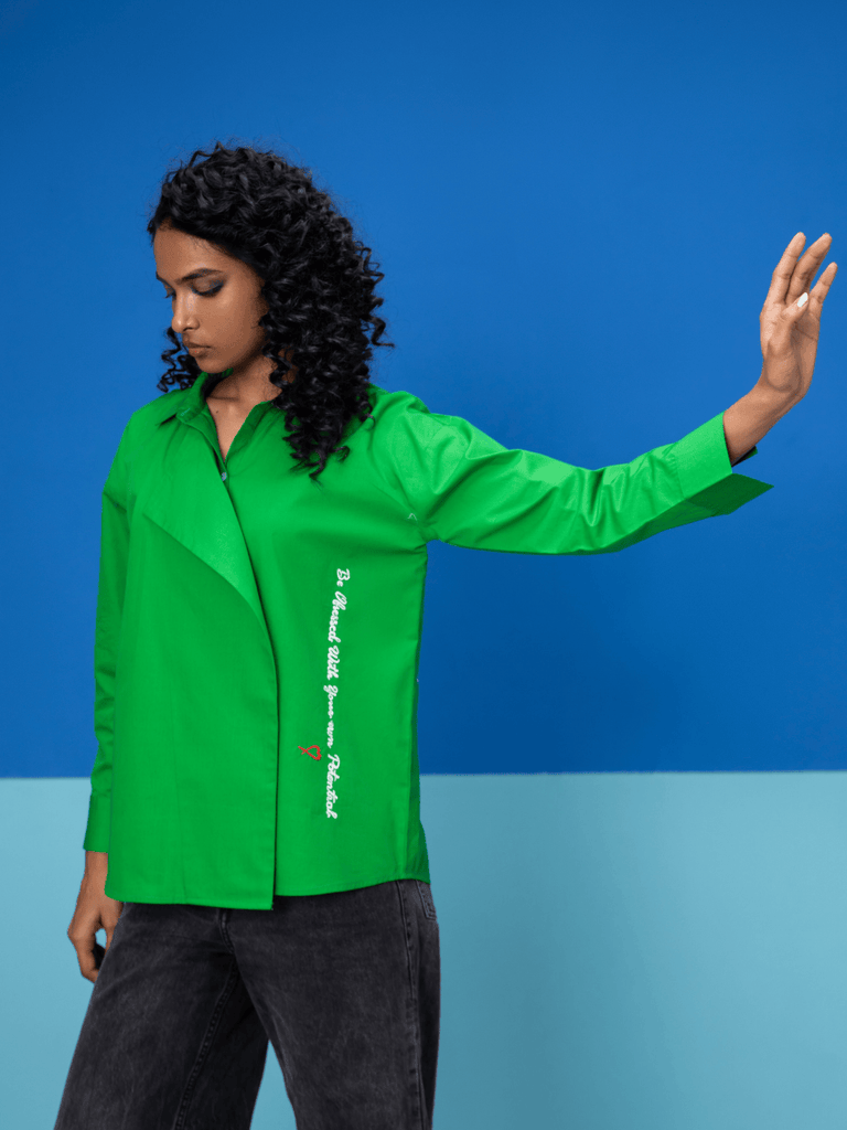 Vivid - Green Shirt Shirts stylefables