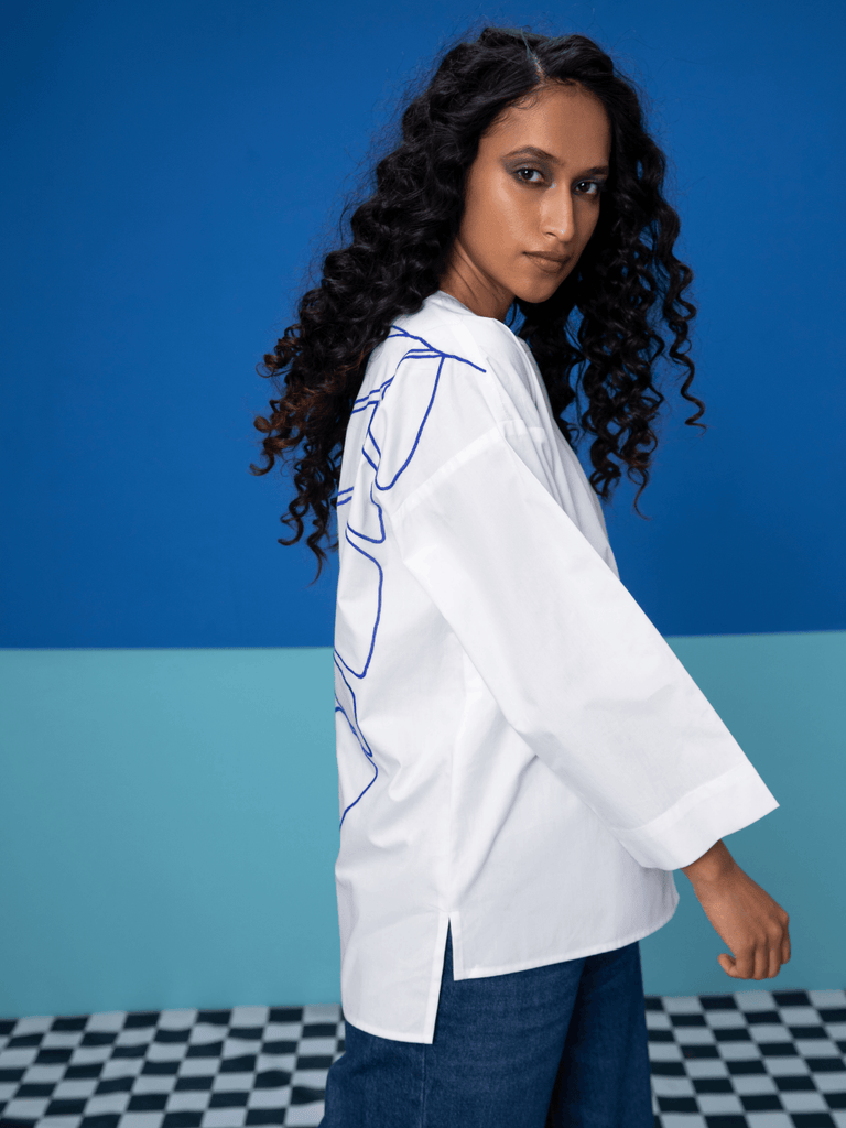 Frolic- Back White Shirt Shirts stylefables