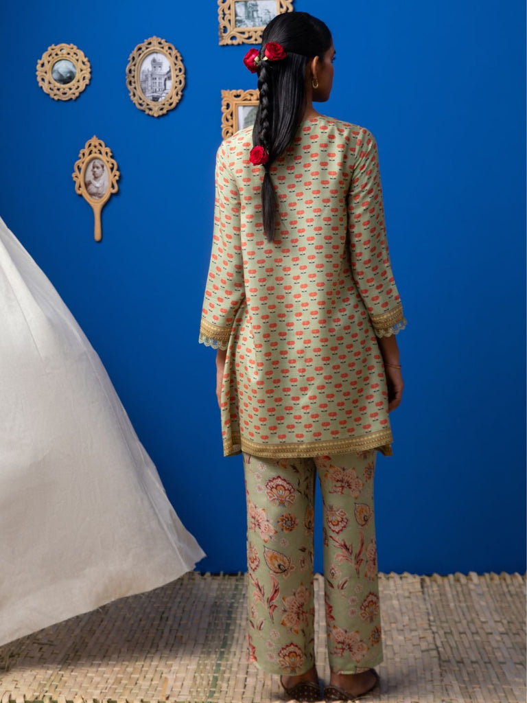 Sofia - Light Green Kurta Set Kurta Set stylefables