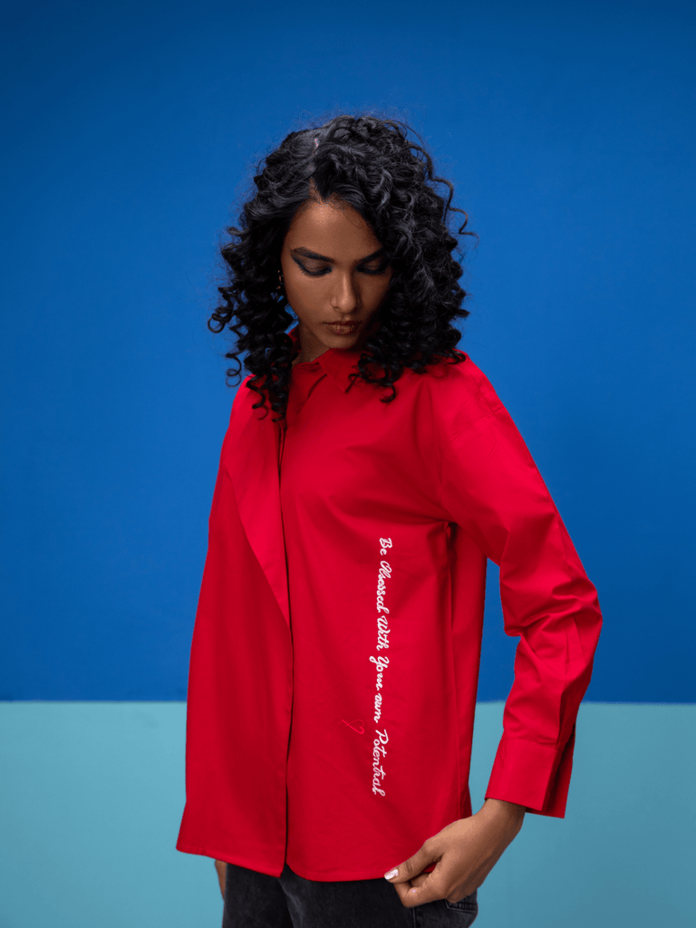 Vivid - Red Shirt Shirts stylefables