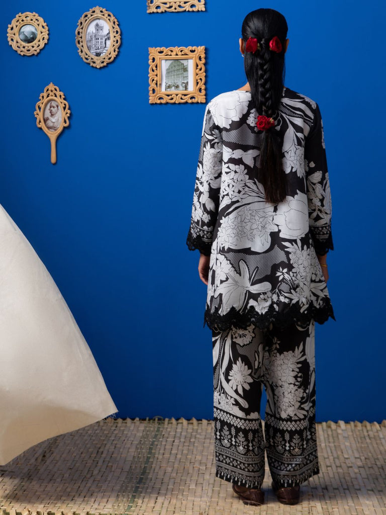 Carolina - Black Kurta Set Kurta Set stylefables