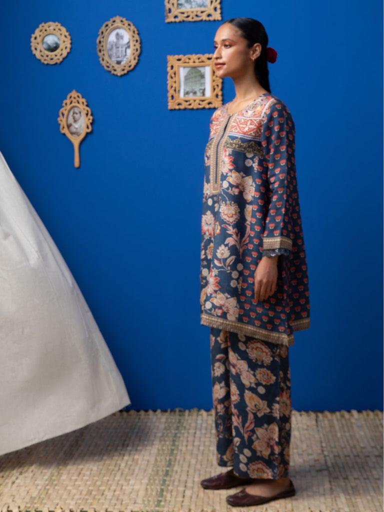 Sofia - Navy Kurta Set Kurta Set stylefables