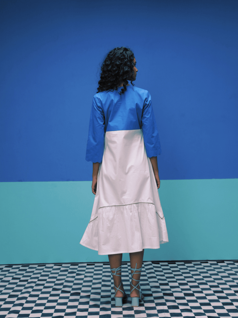 Fawn- Blue Dress Pop Edit stylefables