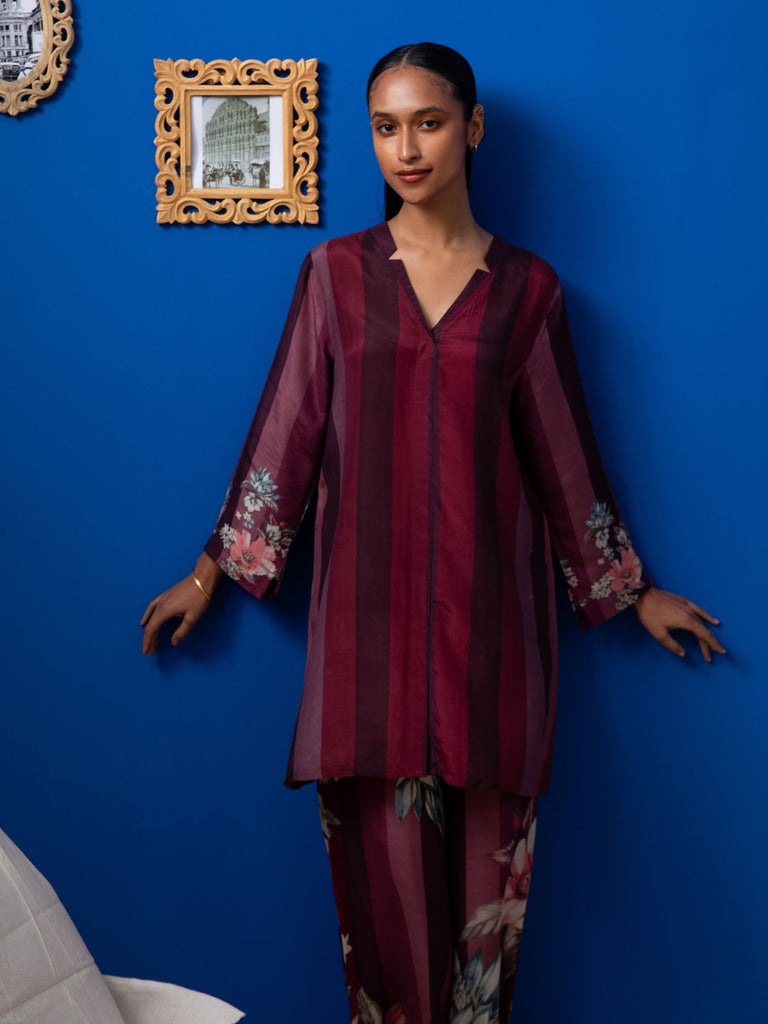 Madeliene - Maroon Kurta Set Kurta Set stylefables