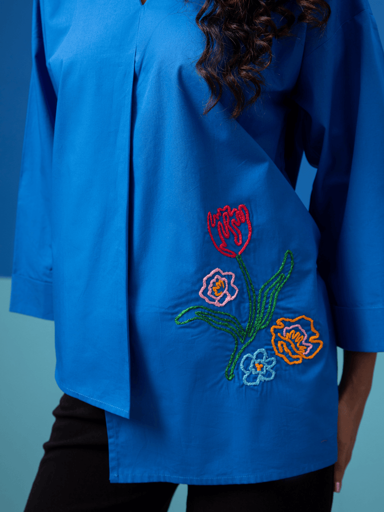 Whimsy- Blue Shirt Shirts stylefables