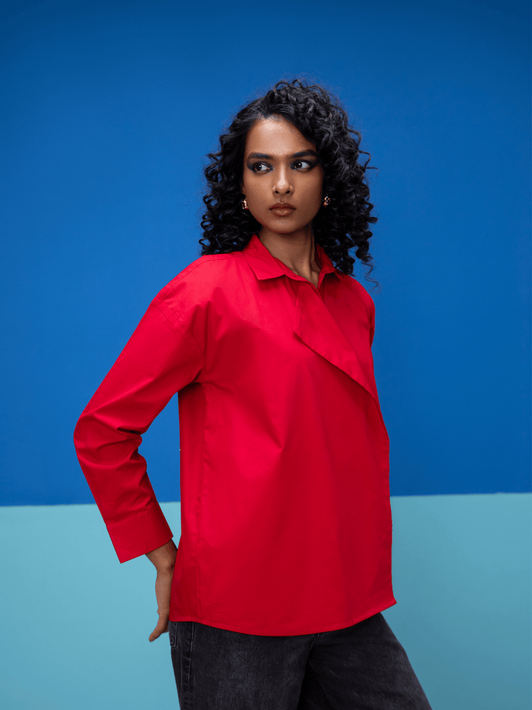 Vivid - Red Shirt Shirts stylefables
