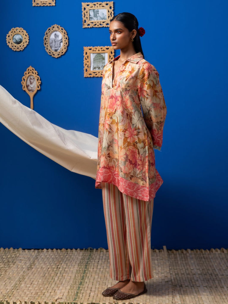 Silvia - Peach Kurta Set Kurta Set stylefables