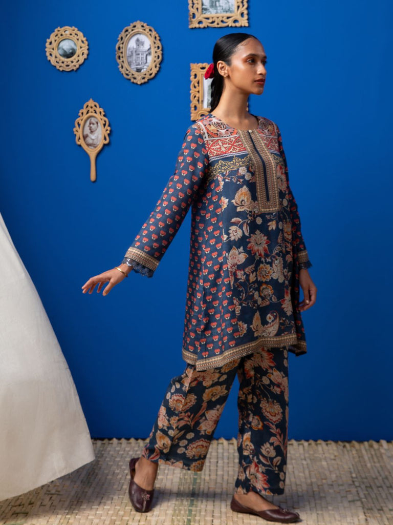 Sofia - Navy Kurta Set Kurta Set stylefables