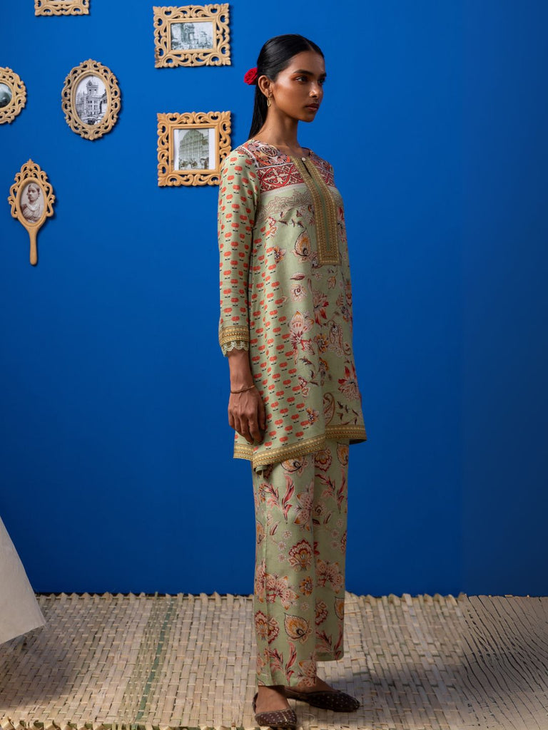 Sofia - Light Green Kurta Set Kurta Set stylefables