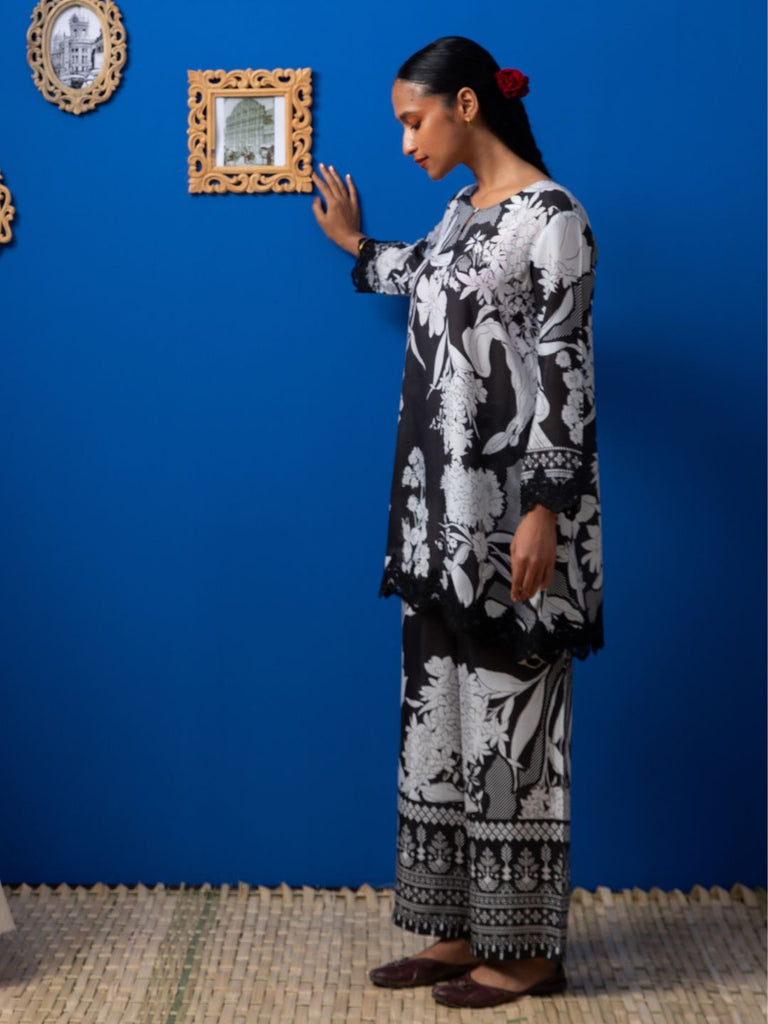 Carolina - Black Kurta Set Kurta Set stylefables