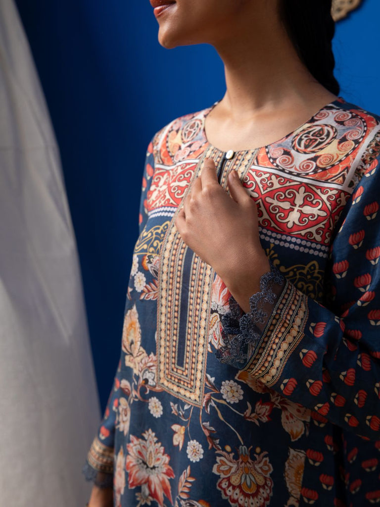 Sofia - Navy Kurta Set Kurta Set stylefables