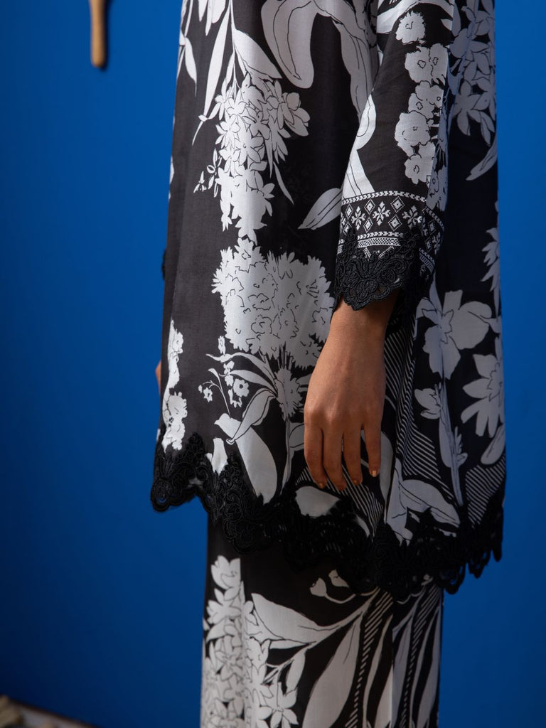 Carolina - Black Kurta Set Kurta Set stylefables