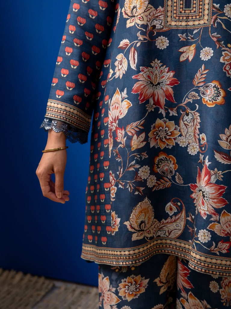 Sofia - Navy Kurta Set Kurta Set stylefables