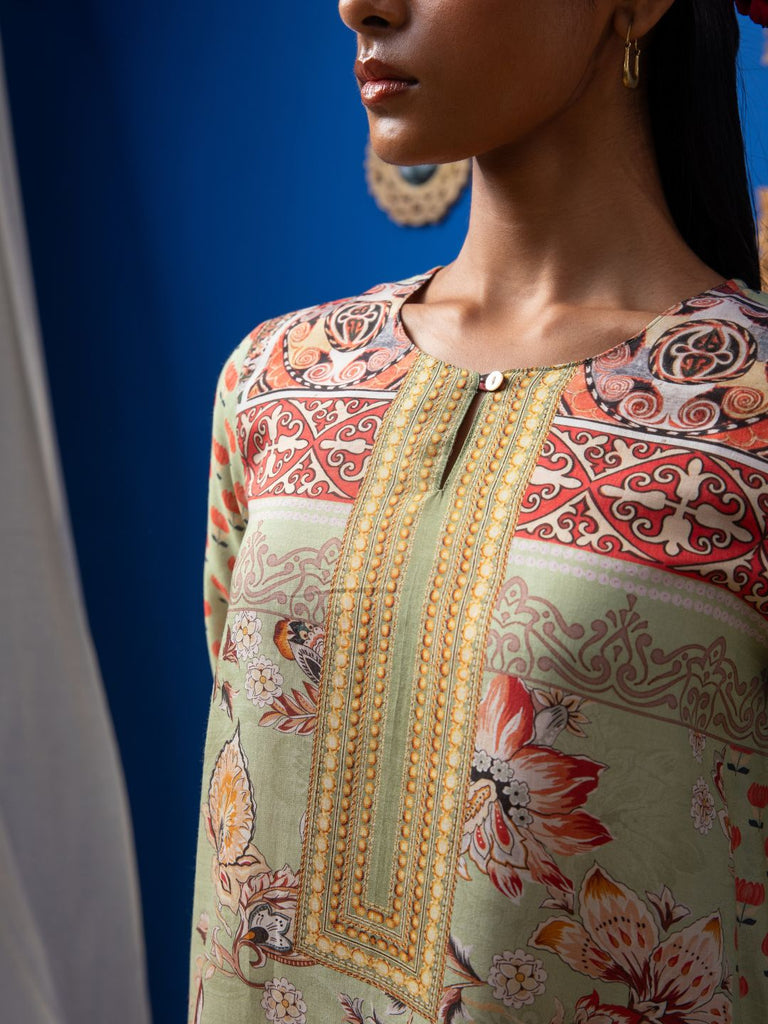 Sofia - Light Green Kurta Set Kurta Set stylefables