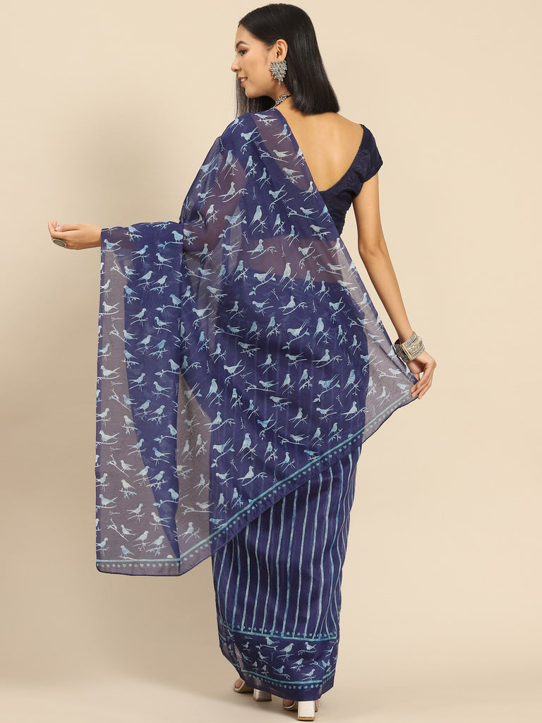 INDIGO DAILY Cotton Saree stylefables   