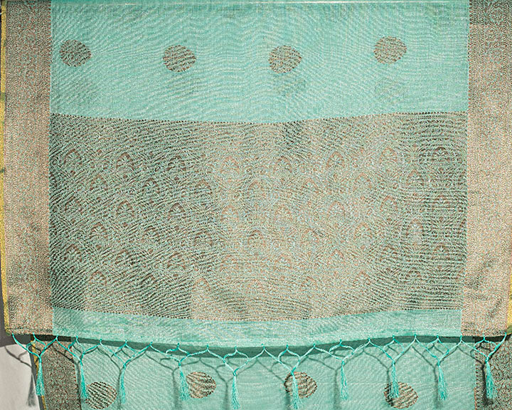 SAUMYA : Green Linen Saree Linen Saree stylefables   