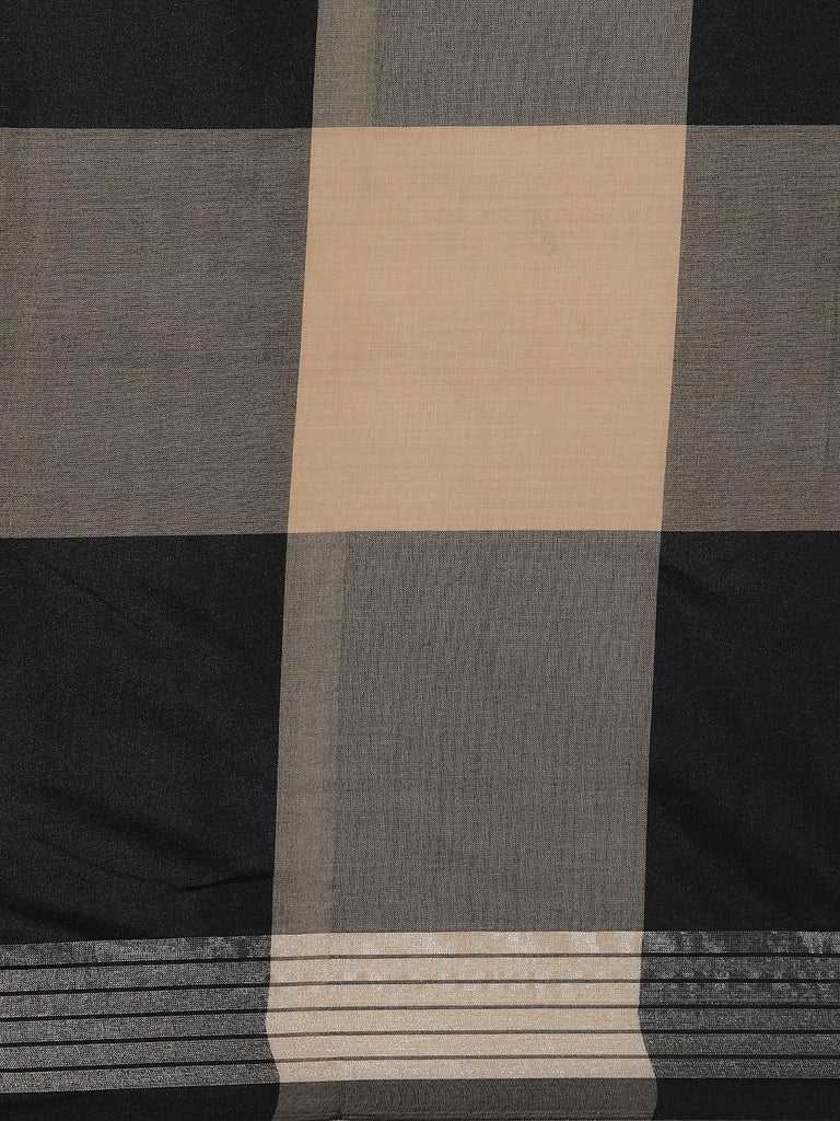 SUTA : Grey Black Cotton Saree Cotton Saree stylefables   