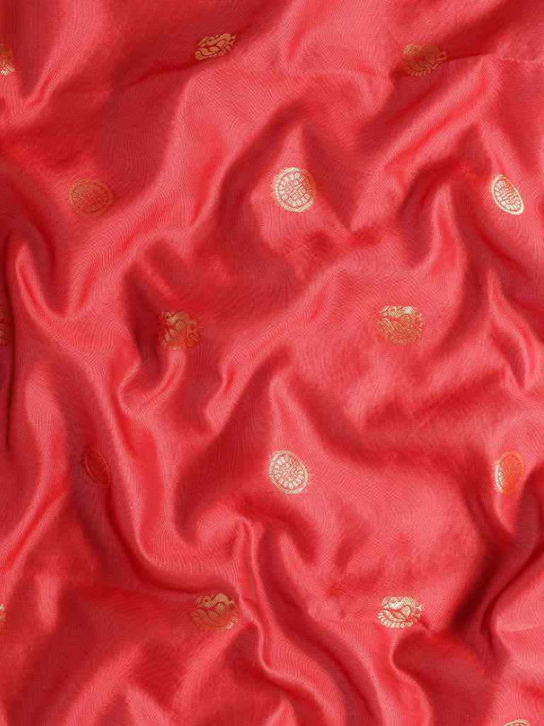 SARA : Red Banarasi Silk Saree Silk Saree stylefables   