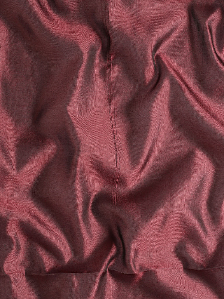 SARA : Wine Banarasi Silk Saree Silk Saree stylefables   