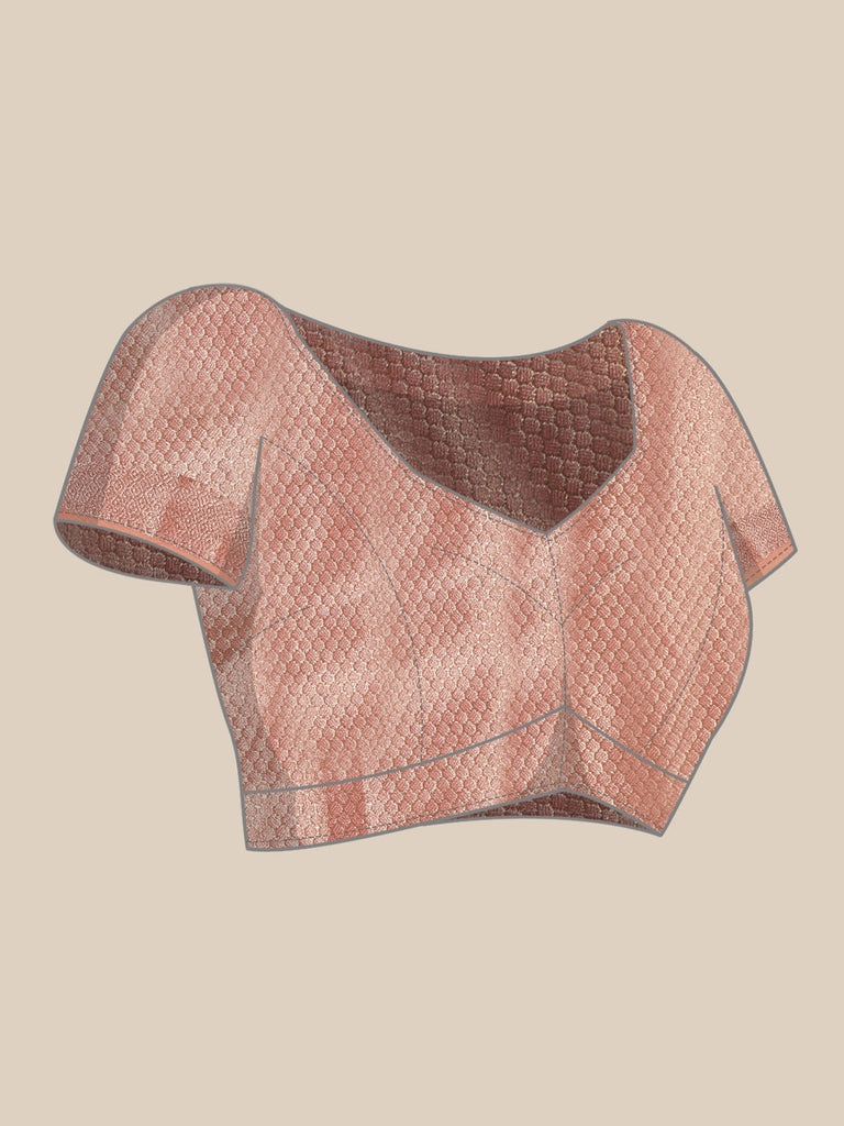 QALA : Pink Banarasi Silk Saree Silk Saree stylefables   