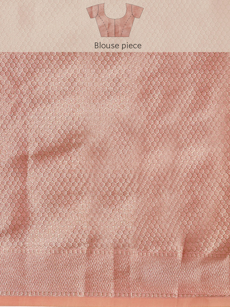 QALA : Pink Banarasi Silk Saree Silk Saree stylefables   