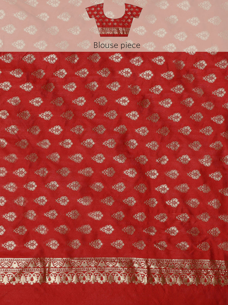 MAYA : Red Banarasi Silk Saree Silk Saree stylefables   